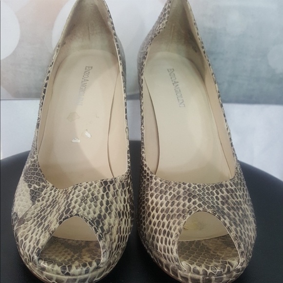 Snake Skin High Heel Shoes - Picture 3 of 5
